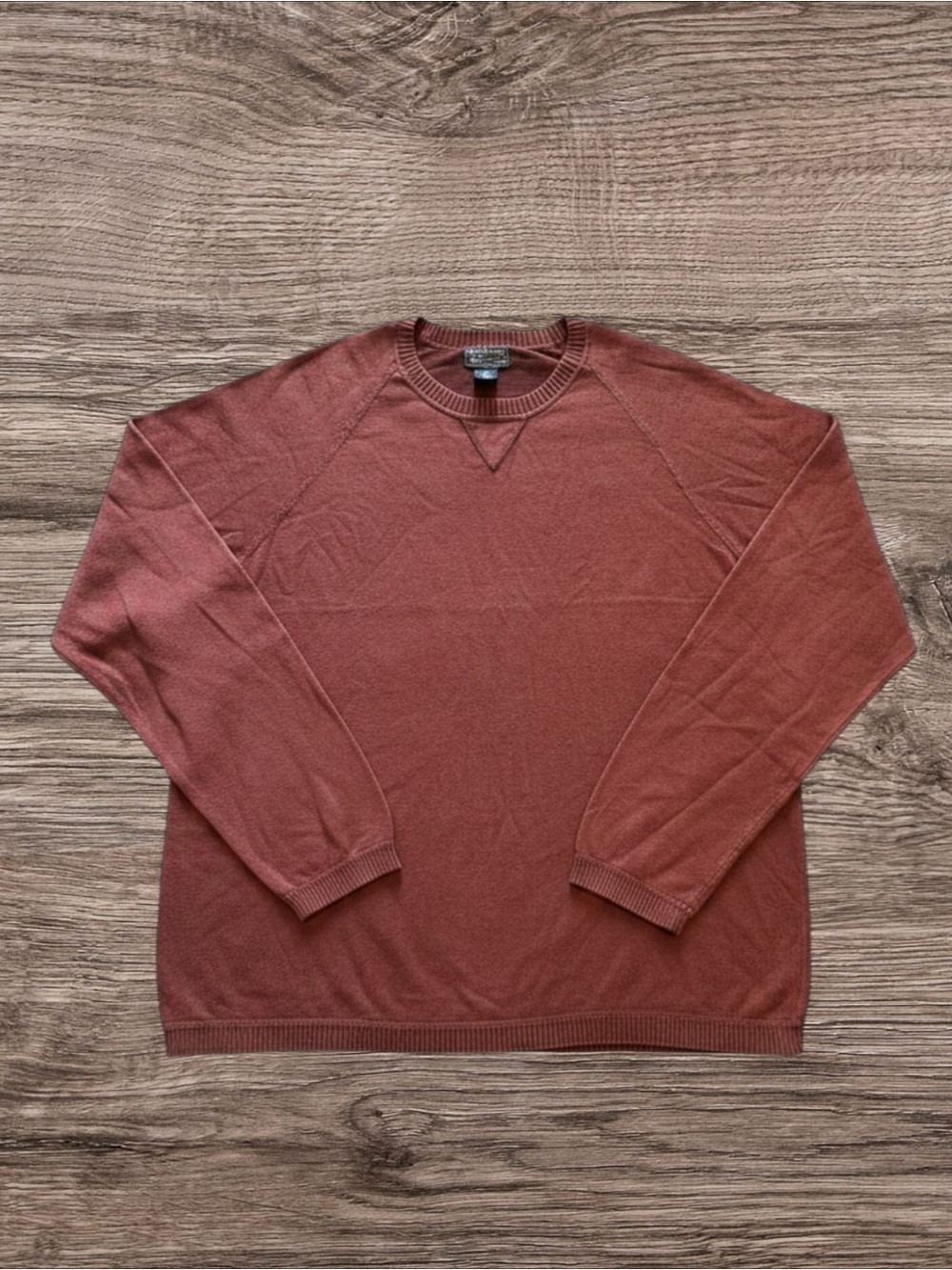 VTG 90s Polo Jeans Co. Ralph Lauren Sun-Faded Rust Crewneck - XL Lion Crest